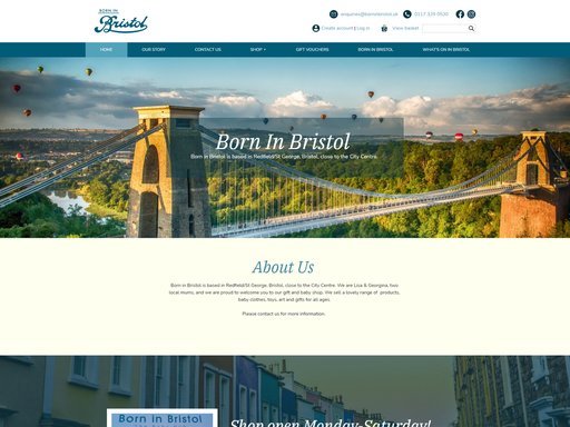 Born in Bristol website design