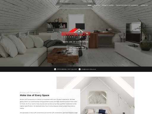 Bristol loft conversions website