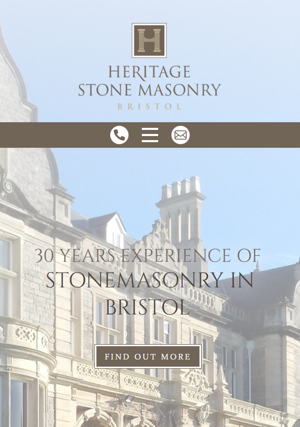 Heritage Stone shown on a mobile