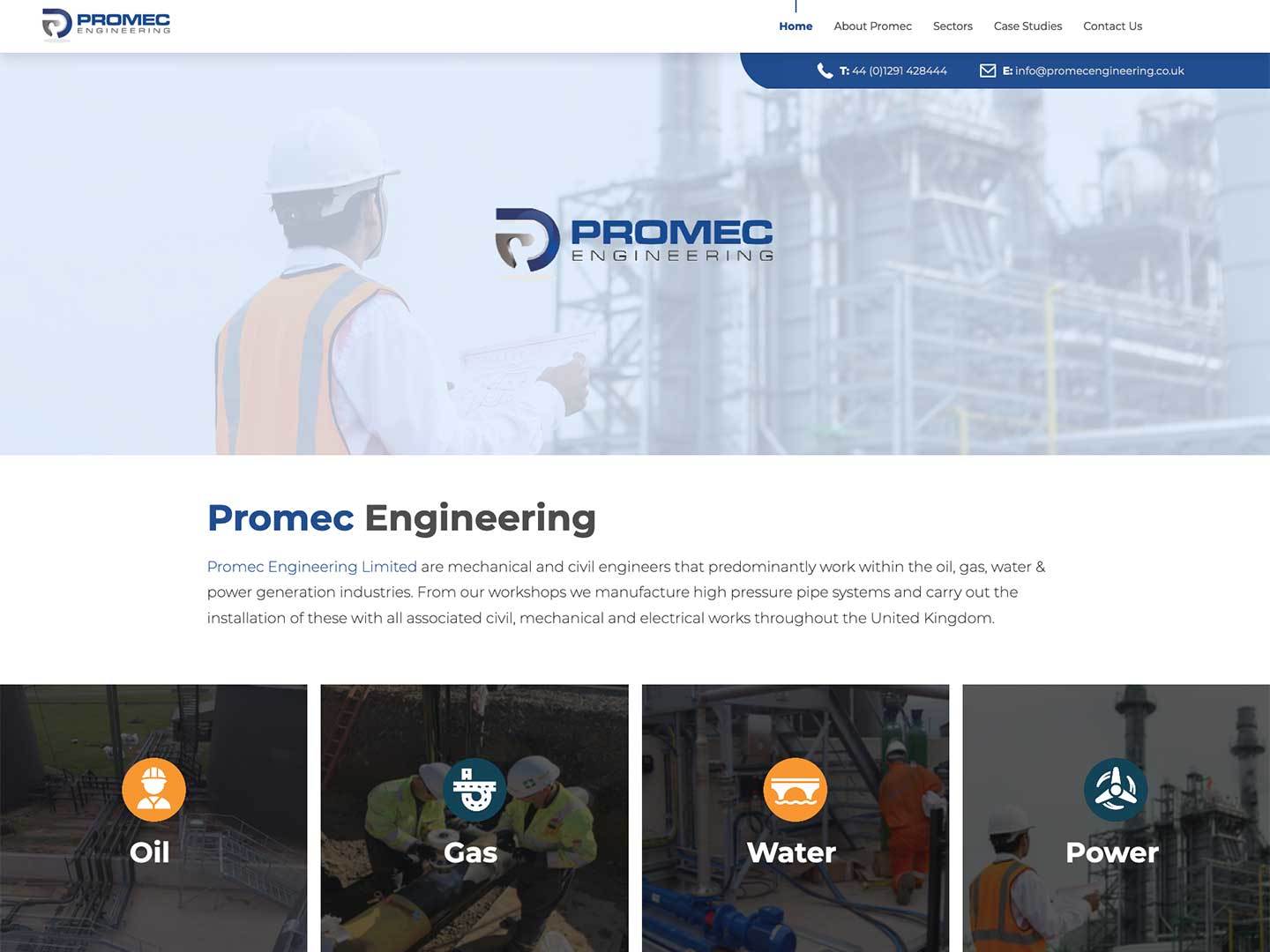 engineering website design